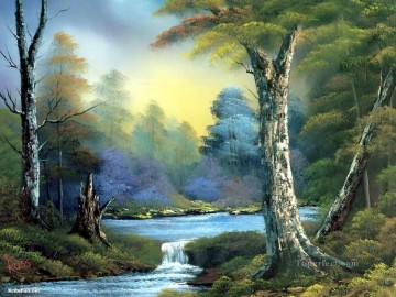 ブルック川の流れ Painting - 水 風景 川